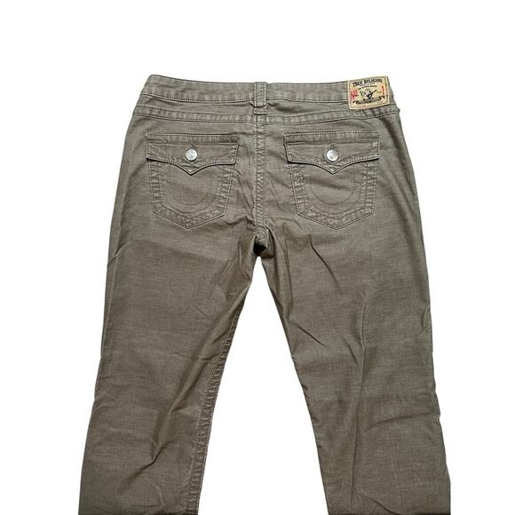 True Religion Women’s Jodie Skinny Jeans - Green / Tan Color‎ Y2K Unique - 31 - Picture 2 of 8